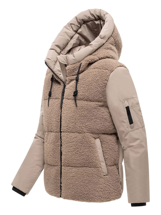 Marikoo Damen Winterjacke Elidee mit Teddyplüsch - Image 2