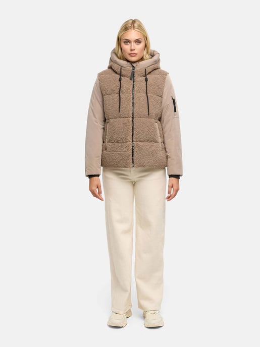 Marikoo Damen Winterjacke Elidee mit Teddyplüsch - Image 5