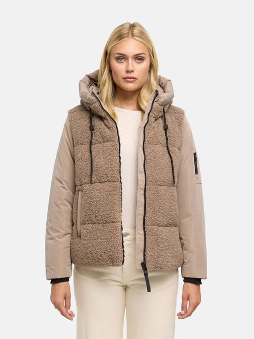Marikoo Damen Winterjacke Elidee mit Teddyplüsch - Image 6