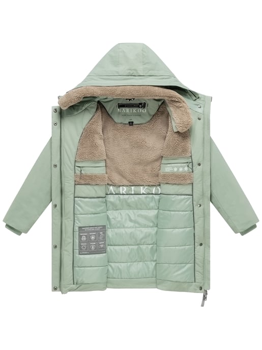 Marikoo Damen Winterparka Calistaa mit Taillengürtel - Image 4