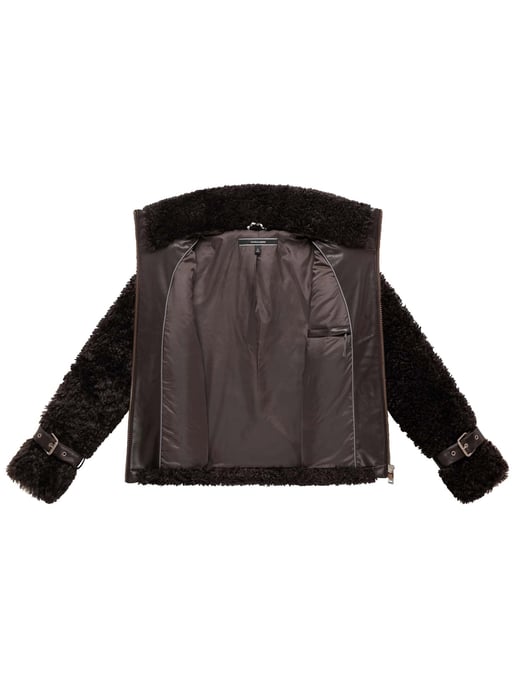 Navahoo Damen Teddyjacke Wuschelwonne mit Schnallendetails - Image 4