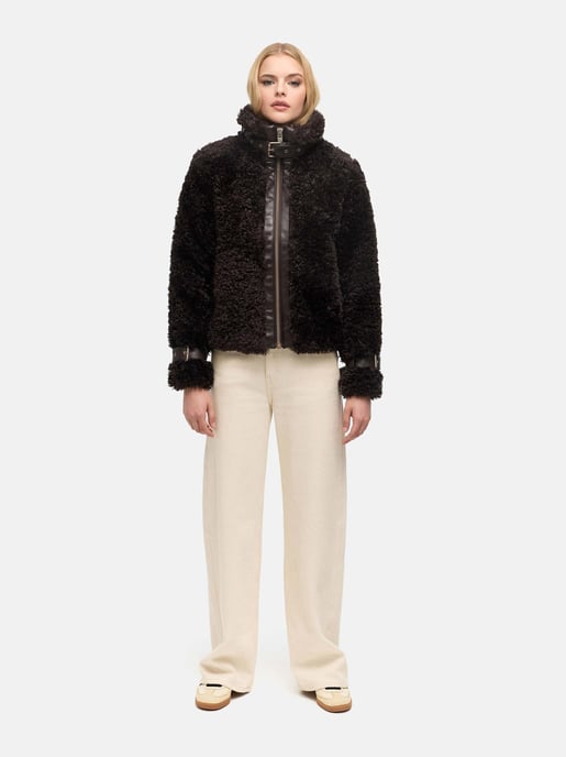 Navahoo Damen Teddyjacke Wuschelwonne mit Schnallendetails - Image 5