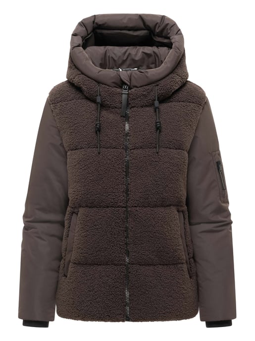 Marikoo Damen Winterjacke Elidee mit Teddyplüsch - Image 1