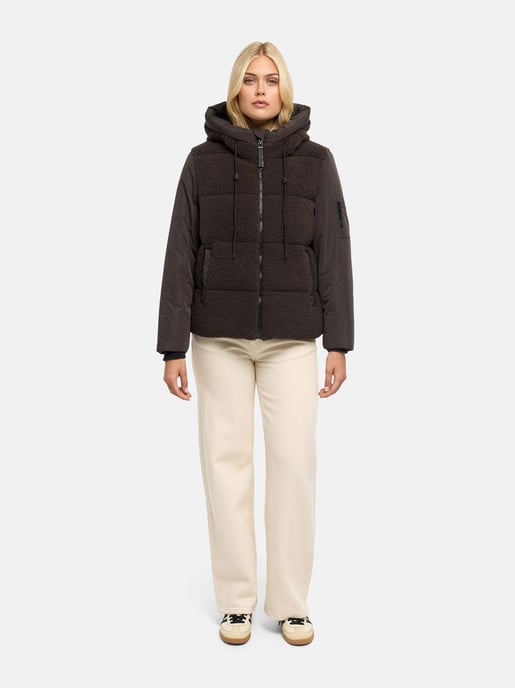 Marikoo Damen Winterjacke Elidee mit Teddyplüsch - Image 5