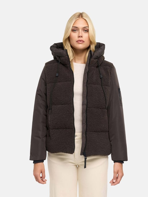 Marikoo Damen Winterjacke Elidee mit Teddyplüsch - Image 6