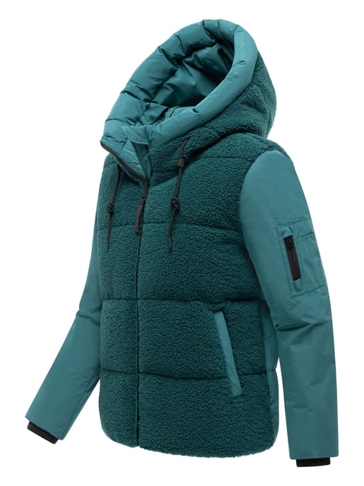 Marikoo Damen Winterjacke Elidee mit Teddyplüsch - Image 2