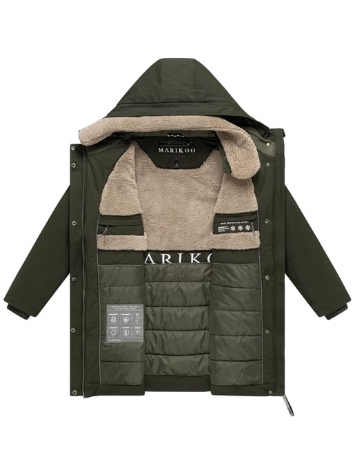 Marikoo Damen Winterparka Calistaa mit Taillengürtel - Image 4