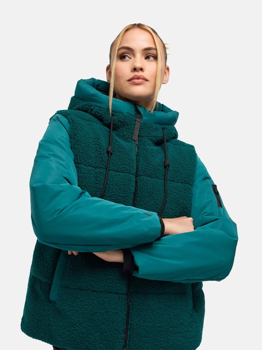 Marikoo Damen Winterjacke Elidee mit Teddyplüsch - Image 6