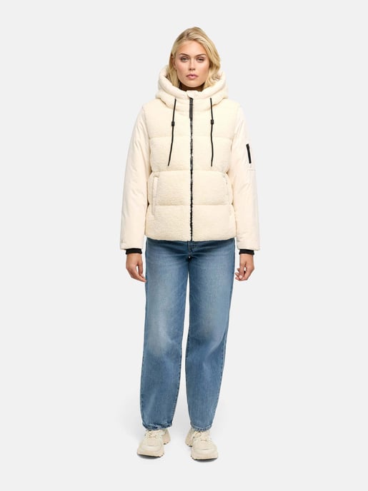 Marikoo Damen Winterjacke Elidee mit Teddyplüsch - Image 5