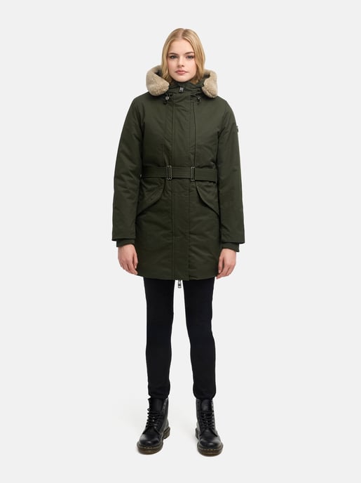 Marikoo Damen Winterparka Calistaa mit Taillengürtel - Image 6
