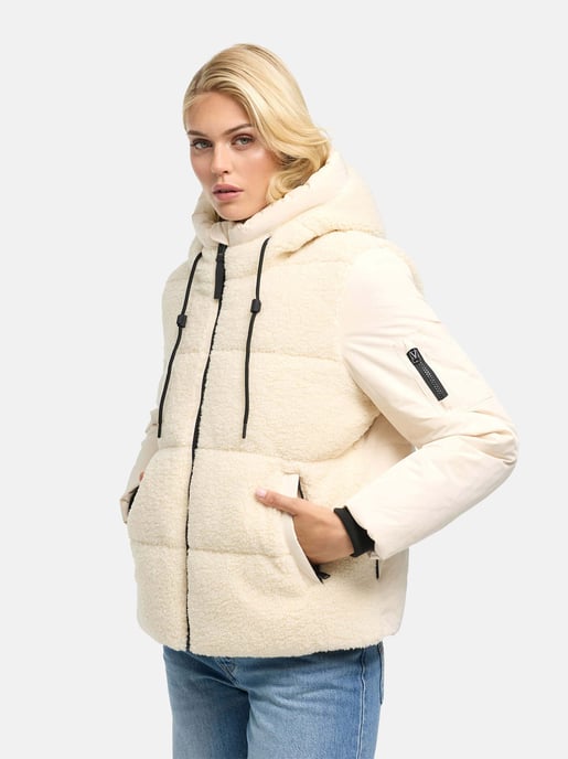 Marikoo Damen Winterjacke Elidee mit Teddyplüsch - Image 6