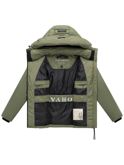 Navahoo Damen Winter Steppjacke Waldengel mit Kapuze - Image 4