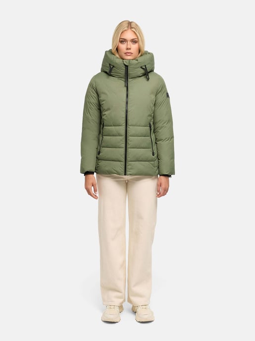Navahoo Damen Winter Steppjacke Waldengel mit Kapuze - Image 5