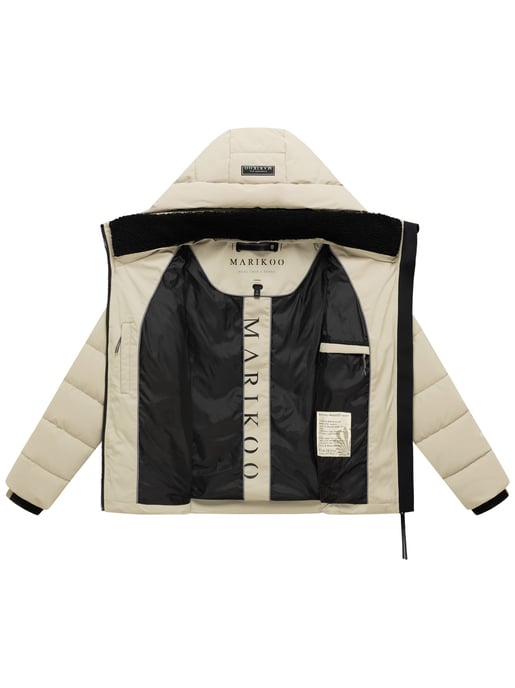 Marikoo Damen Winterjacke Naanda mit Teddyfutter - Image 4