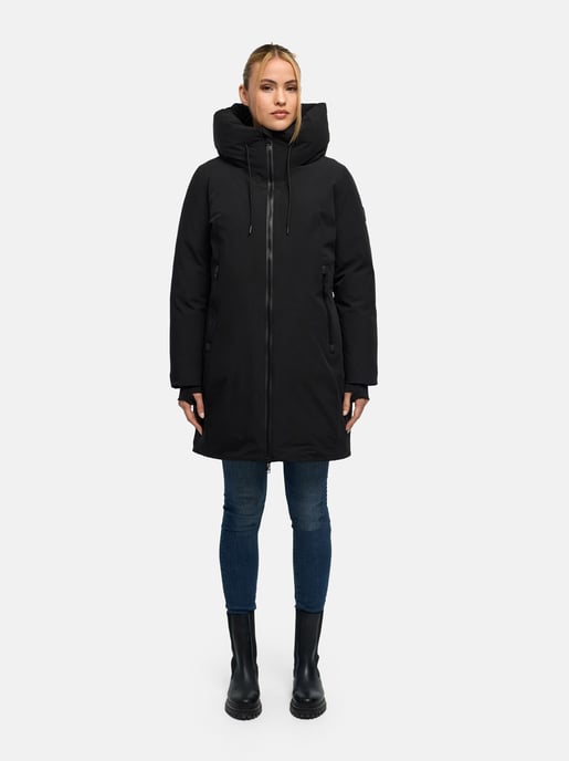 Marikoo Damen Wintermantel Polarhäschen mit Kapuze - Image 5