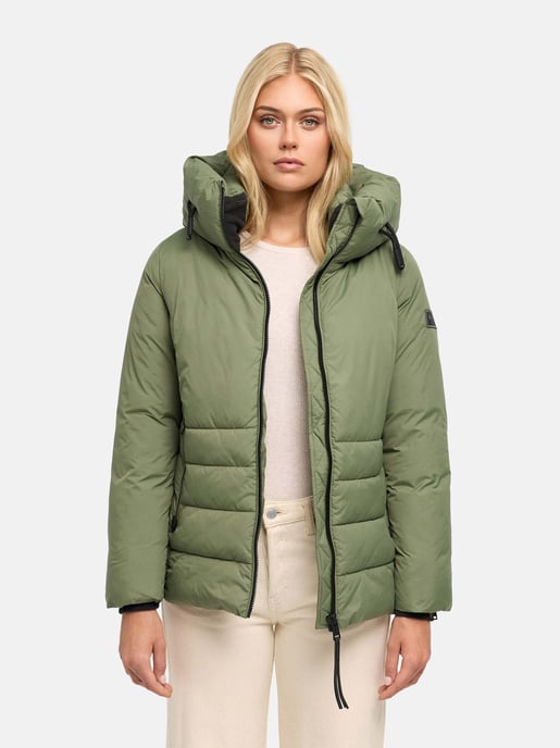 Navahoo Damen Winter Steppjacke Waldengel mit Kapuze - Image 6