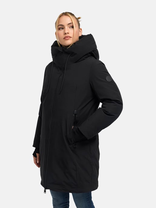 Marikoo Damen Wintermantel Polarhäschen mit Kapuze - Image 6