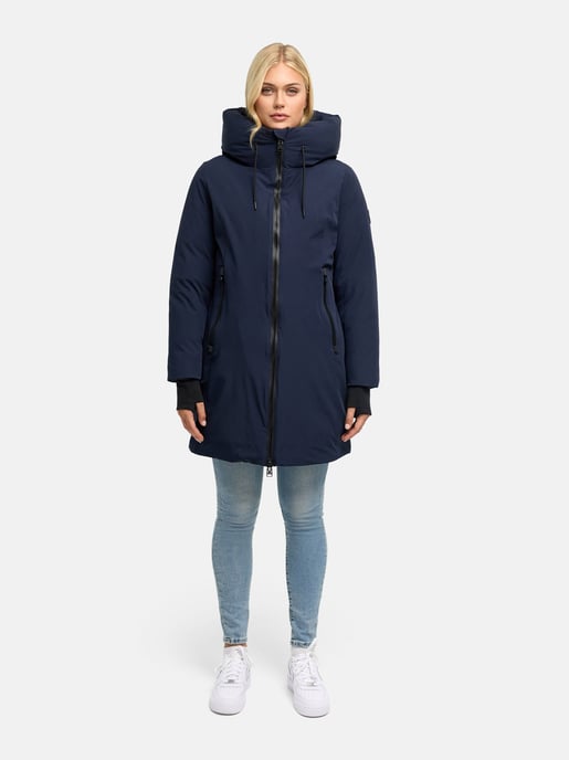 Marikoo Damen Wintermantel Polarhäschen mit Kapuze - Image 5