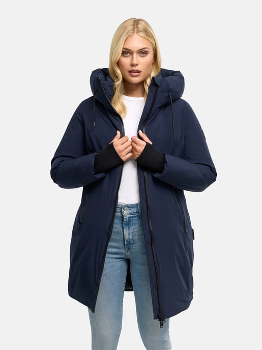 Marikoo Damen Wintermantel Polarhäschen mit Kapuze - Image 6