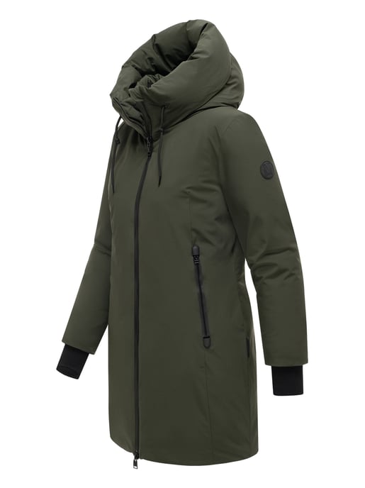 Marikoo Damen Wintermantel Polarhäschen mit Kapuze - Image 2
