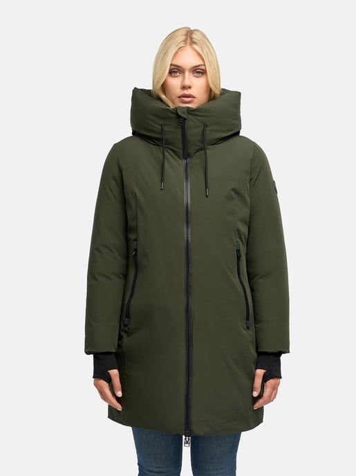 Marikoo Damen Wintermantel Polarhäschen mit Kapuze - Image 5
