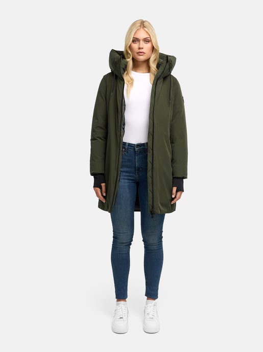 Marikoo Damen Wintermantel Polarhäschen mit Kapuze - Image 6