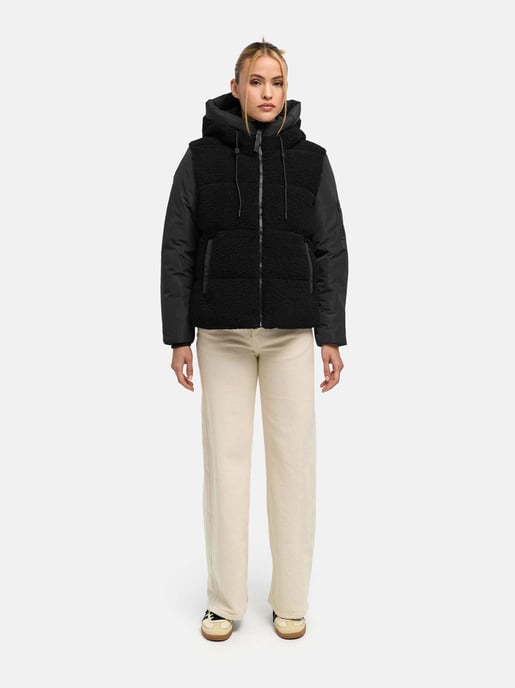 Marikoo Damen Winterjacke Elidee mit Teddyplüsch - Image 5