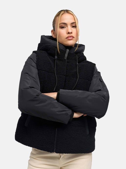 Marikoo Damen Winterjacke Elidee mit Teddyplüsch - Image 6