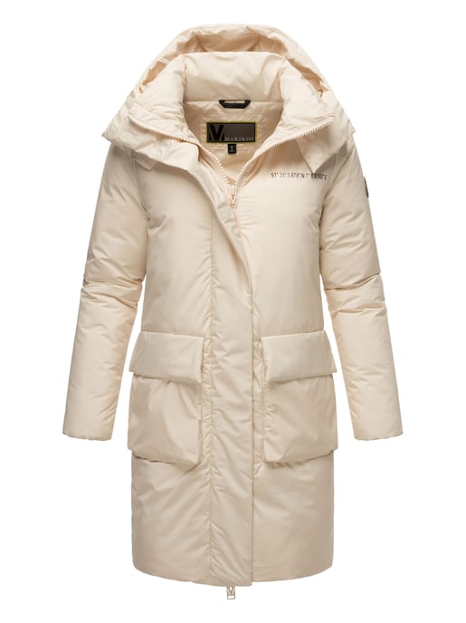 Marikoo Damen Winterjacke mit Magnetverschluss & Kapuze – Nanami - Image 1