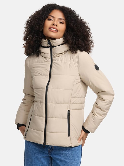 Marikoo kurze Damen Steppjacke mit Kapuze & Fleecefutter – Radaa - Image 1