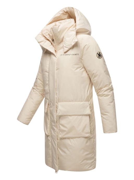 Marikoo Damen Winterjacke mit Magnetverschluss & Kapuze – Nanami - Image 3