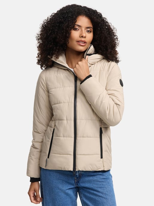 Marikoo kurze Damen Steppjacke mit Kapuze & Fleecefutter – Radaa - Image 3