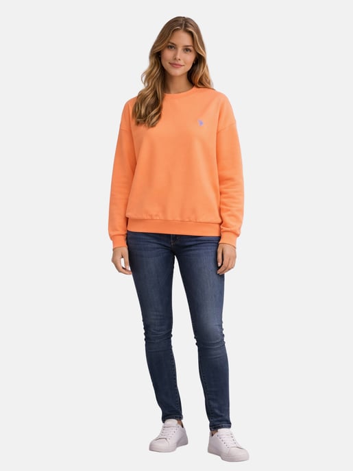 U.S. Polo Assn. Damen Sweatshirt Pullover aus Baumwoll-Stretch - Image 4