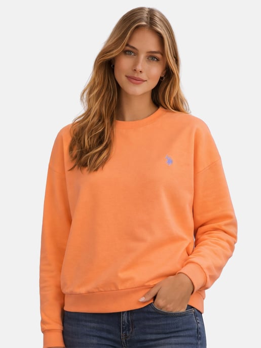 U.S. Polo Assn. Damen Sweatshirt Pullover aus Baumwoll-Stretch - Image 5