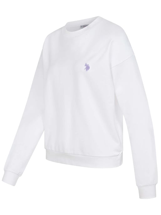 U.S. Polo Assn. Damen Sweatshirt Pullover aus Baumwoll-Stretch - Image 2