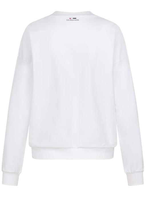 U.S. Polo Assn. Damen Sweatshirt Pullover aus Baumwoll-Stretch - Image 3