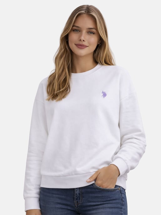U.S. Polo Assn. Damen Sweatshirt Pullover aus Baumwoll-Stretch - Image 5