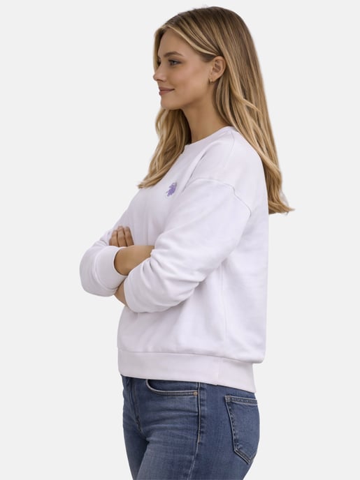 U.S. Polo Assn. Damen Sweatshirt Pullover aus Baumwoll-Stretch - Image 6
