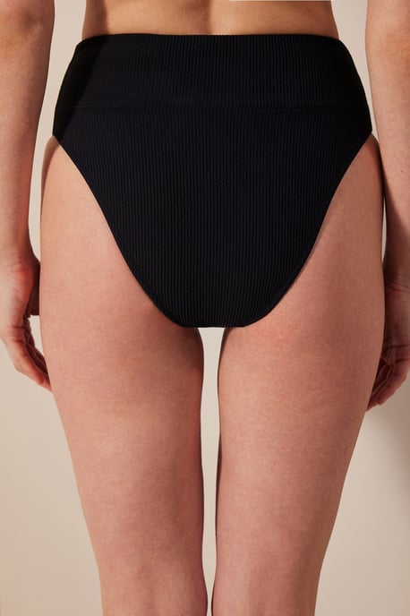 Mary Hochgeschnittene Texturierte Bikinihose - Image 2
