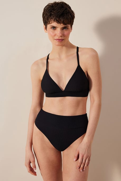 Mary Hochgeschnittene Texturierte Bikinihose - Image 4