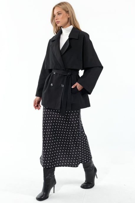 Doppelreihiger, taillierter Trenchcoat - Image 2