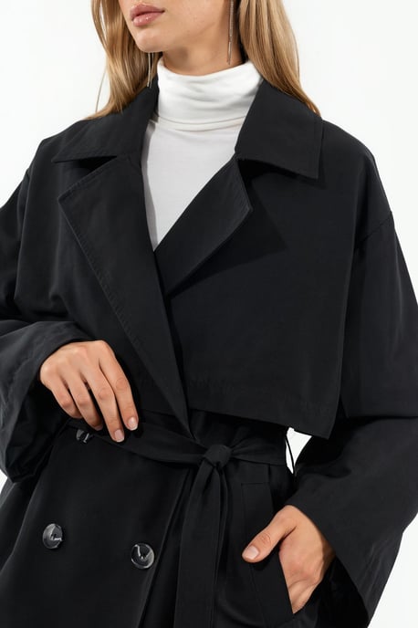 Doppelreihiger, taillierter Trenchcoat - Image 4