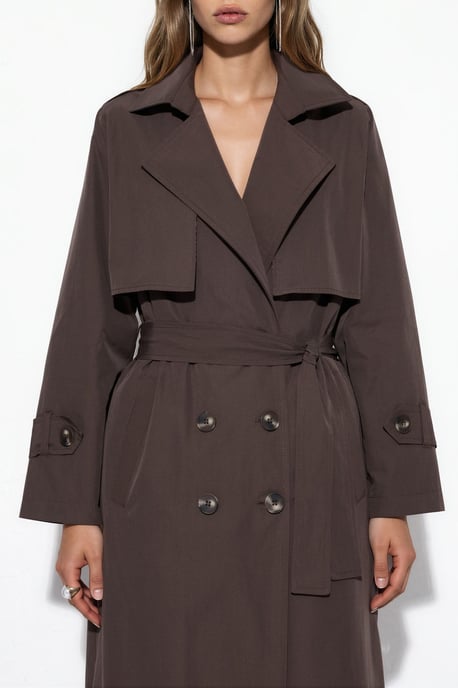 Doppelreihiger Gürtelt trenchcoat - Image 4