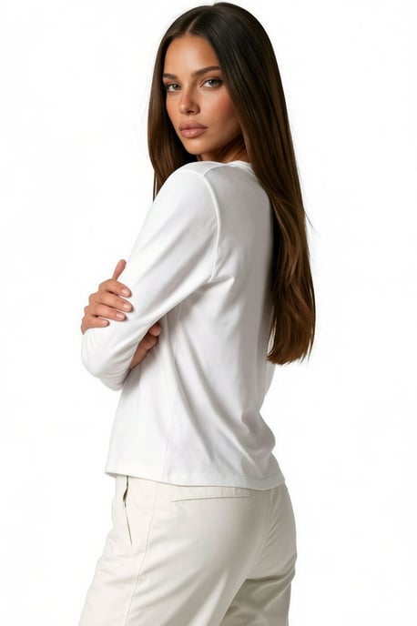 Baumwoll-Stretch-Bluse - Image 3