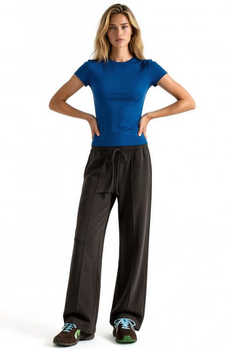 Damen-Mischgewebe-Hosen mit geradem Bein - Image 3