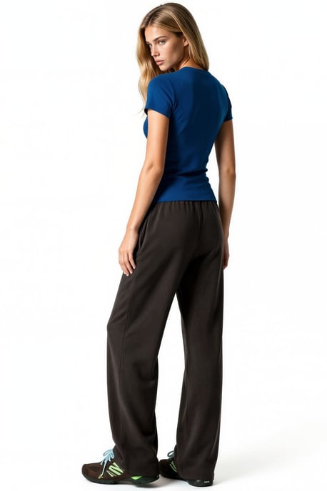 Damen-Mischgewebe-Hosen mit geradem Bein - Image 4