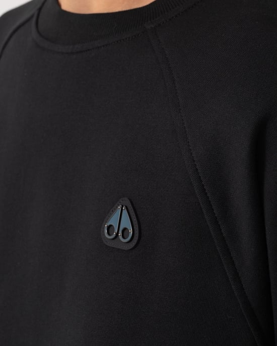 Lässiges Langarm-Sweatshirt mit Logo-Detail in Schwarz - Image 3
