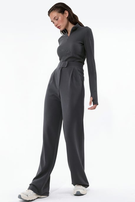 Damen Stretch Palazzo-Hosen mit Klettverschluss - Image 3