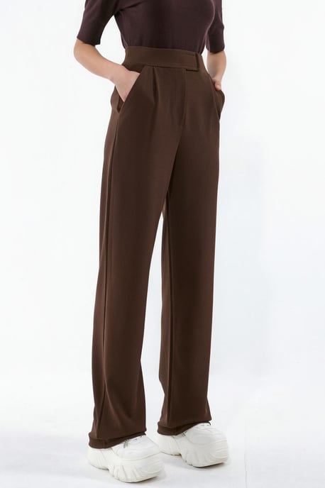 Hochstretchige Palazzo-Hosen für Damen mit Klettverschluss - Image 1