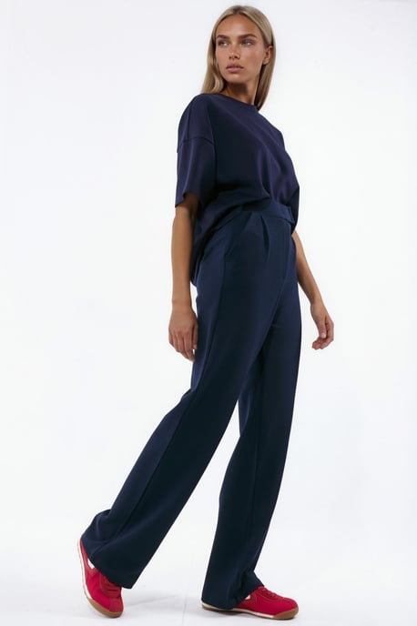 Damen Stretch Palazzo-Hosen mit Klettverschluss - Image 2